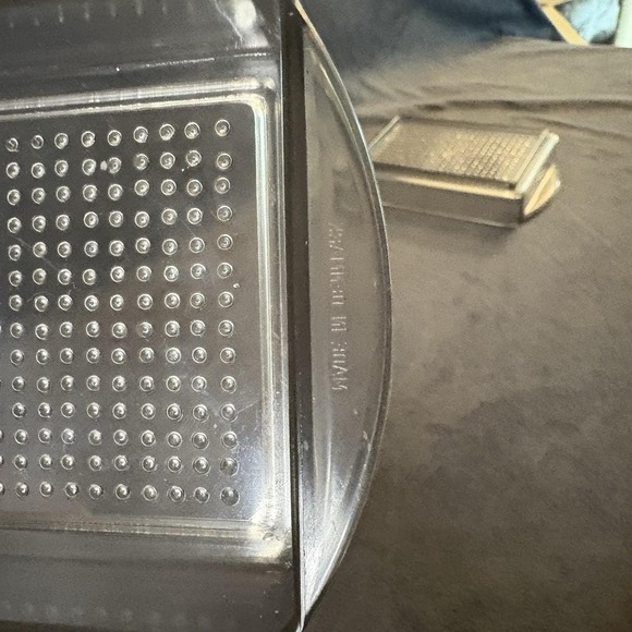 Mid Century Denmark Teak Appetizer Tray w/ Dual Plastic Inserts & Forks - Picture 8 of 12